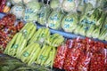 Hill tribeÃ¢â¬â¹ peopleÃ¢â¬â¹ selling Fruit and vegetable at local market, Hill tribe market in Chiangdao, Chiangmai, Thailand.